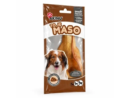 Packshot 179001 Ucho vodního buvola 1 ks — sólo na bílém, 2k 1:1. Maketa v Heliosu chybí — etiketa z BaseLinker packshotu. Náklon podle řady Akinu Masíčka (abb62b61) a 204713 (67693327). Vybrána v1 ze 2.