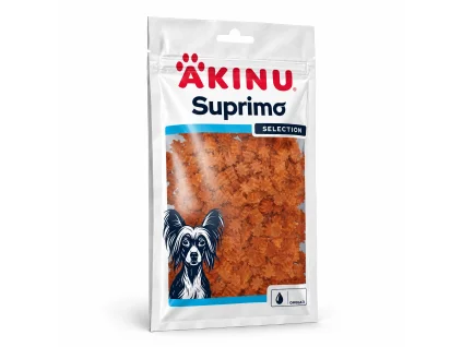 Packshot Akinu SUPRIMO SELECTION Losos 75 g (176294) na bílém, 1:1 — náklon sjednocený podle schváleného packshotu 282042 (asset a40d8e54), schválila Žanet.