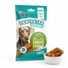 Packshot 204736 Dentastar Crosses Tyčky 7 ks + tyčky v bílé misce, 2k 1:1. Maketa z Heliosu se samolepkou; fotka suroviny v Heliosu chybí — vzhled tyček převzat z obalu. Náklon podle řady Akinu Masíčka (abb62b61). Vybrána v1 ze 2.