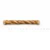 Jedna tyčinka z přírodní kroucené kůže 12,5 cm (204885) vodorovně na bílém pozadí s pravítkem 0–15 cm. Fotorealistická studiová úprava, pravítko v přesném měřítku.