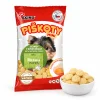 Packshot SKU 173009 (Akinu Mini piškoty s vápníkem 120 g) + piškoty v bílé misce, kompozice dle 173010. Obal se samolepkou (upload b4dd53f3); surovina Helios 173009 surovina 1 (doc 213622). 2k 1:1, v1 ze 2.